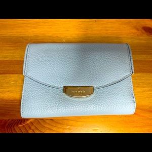 Kate Spade Trifold Light Blue wallet